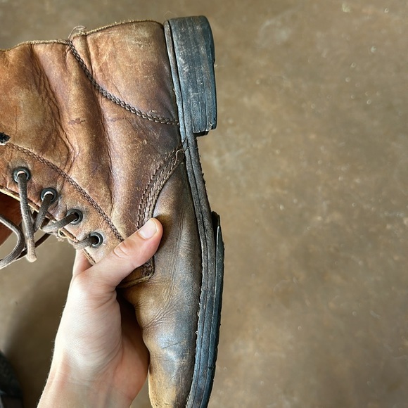 Vintage Veronica Combat Frye Leather Boots - Picture 11 of 15